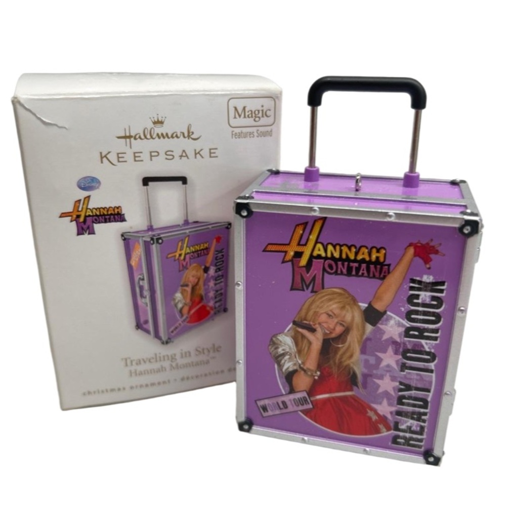 Hallmark Keepsake Disney Traveling In Style Hannah Montana Christmas Ornament